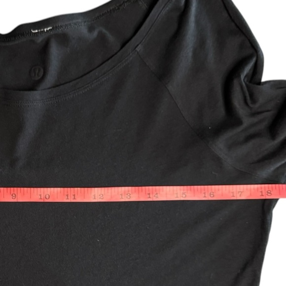 LULULEMON Black Locarno Long Sleeve Tee Shirt | Lightweight Scoop Neck Top | 6 - Picture 6 of 9